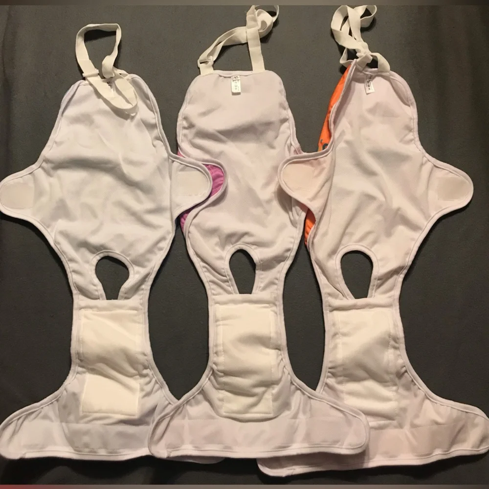 NEW Bundle of 7 Reusable Female Dog Diapers